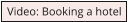 Video: Booking a hotel